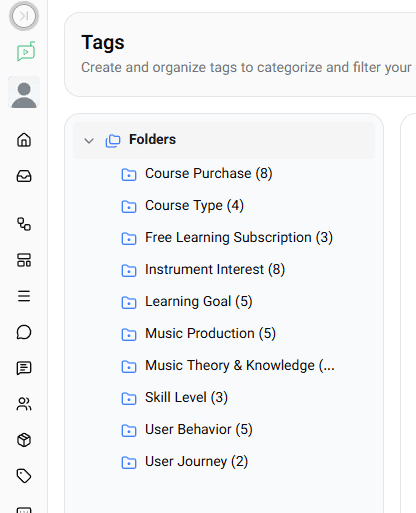 Tags Folders