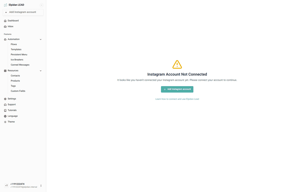 connect elpidan to instagram