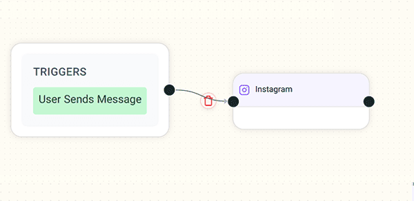 delete connection line