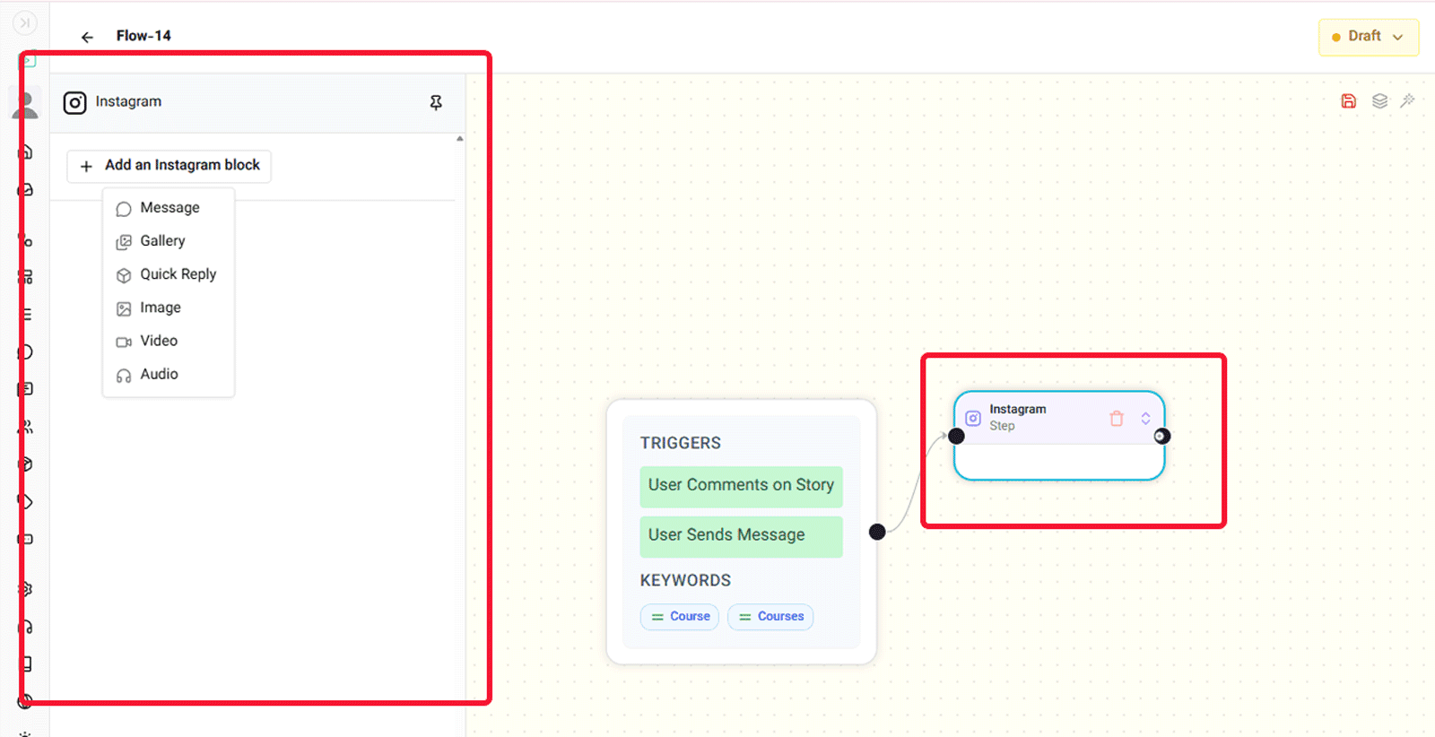instagram node overview