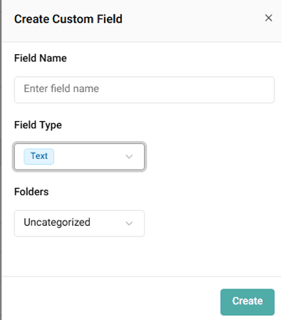 create user defined field