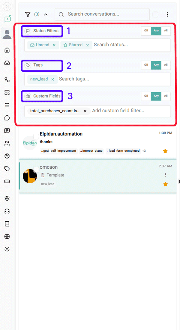 inbox- filter