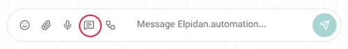 inbox canned message option