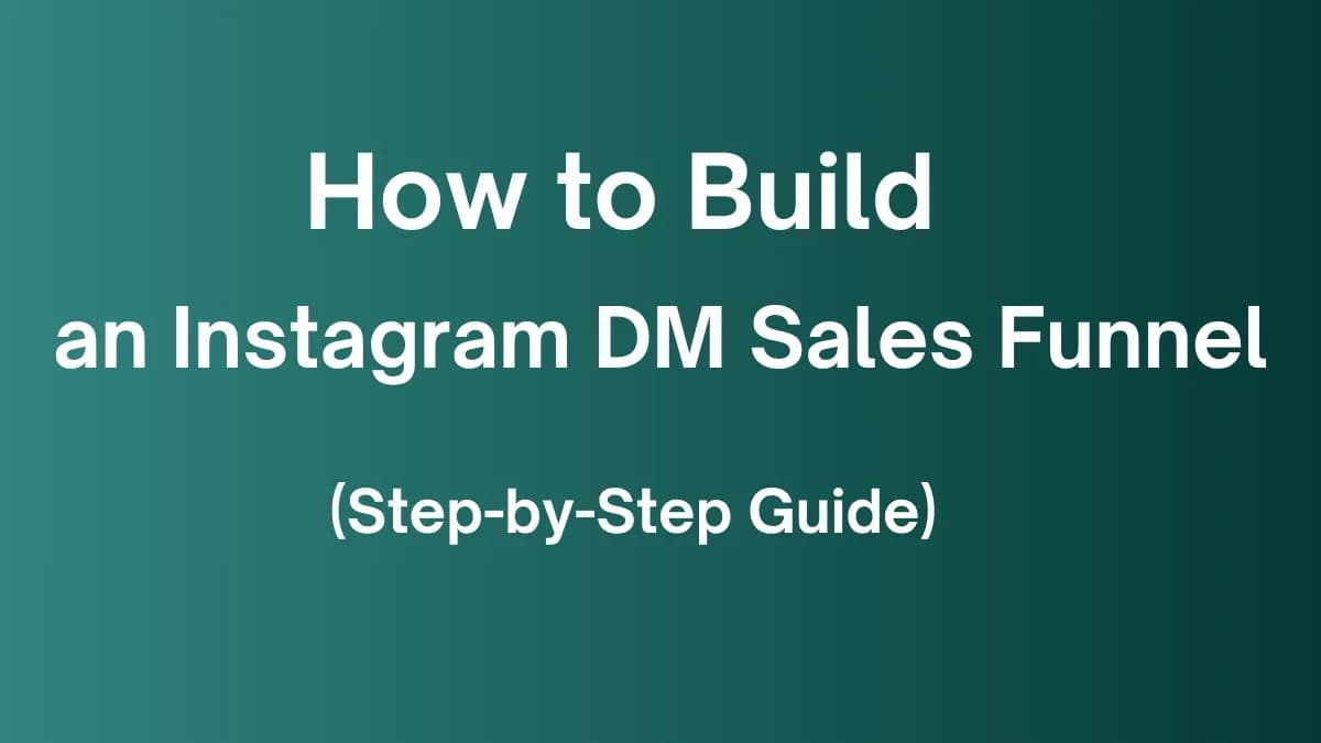 Build an Instagram DM Sales Funnel