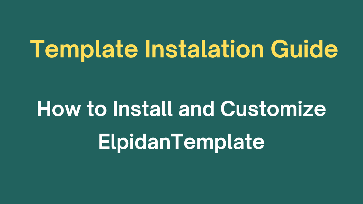 Elpidan template installation guide to customize Instagram automation flows and publish step by step