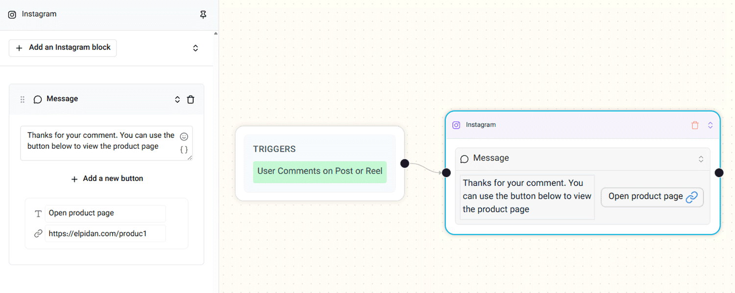 hwo to convert comment to DM in Instagram